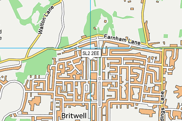 SL2 2EE map - OS VectorMap District (Ordnance Survey)