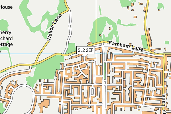 SL2 2EF map - OS VectorMap District (Ordnance Survey)