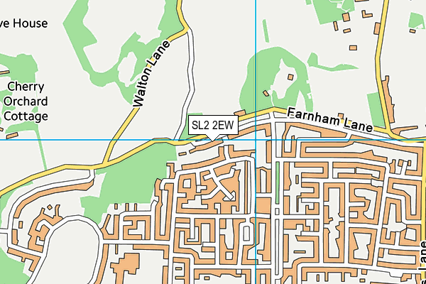 SL2 2EW map - OS VectorMap District (Ordnance Survey)
