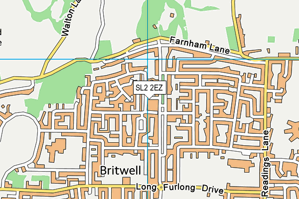 SL2 2EZ map - OS VectorMap District (Ordnance Survey)