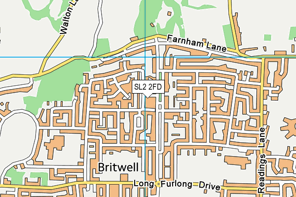 SL2 2FD map - OS VectorMap District (Ordnance Survey)