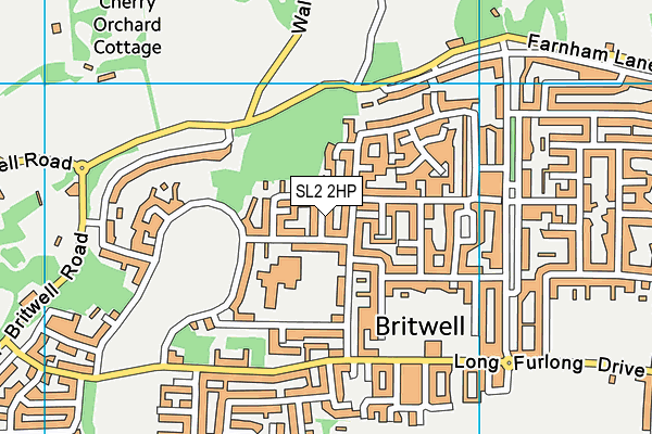 SL2 2HP map - OS VectorMap District (Ordnance Survey)