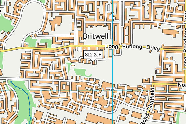 SL2 2JF map - OS VectorMap District (Ordnance Survey)