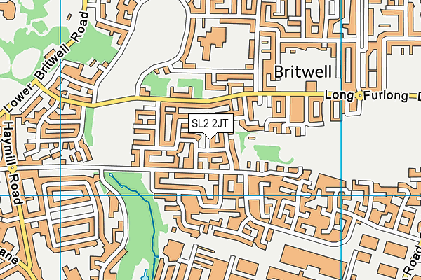 SL2 2JT map - OS VectorMap District (Ordnance Survey)