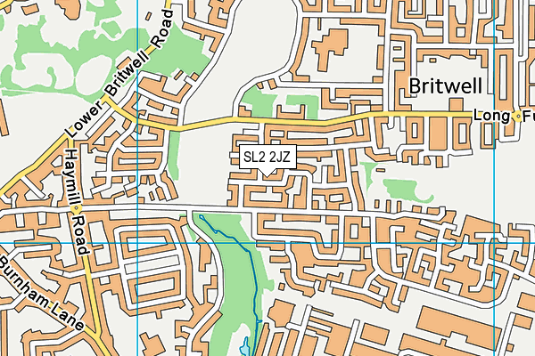 SL2 2JZ map - OS VectorMap District (Ordnance Survey)