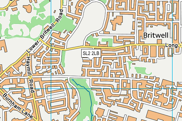 SL2 2LB map - OS VectorMap District (Ordnance Survey)