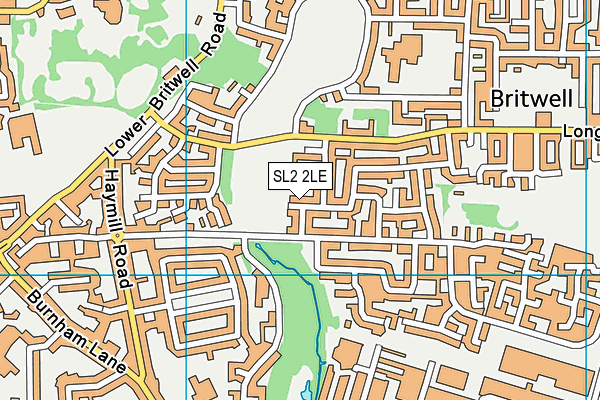 SL2 2LE map - OS VectorMap District (Ordnance Survey)