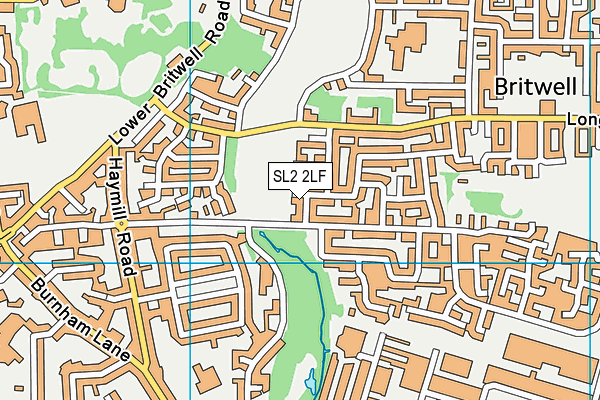 SL2 2LF map - OS VectorMap District (Ordnance Survey)