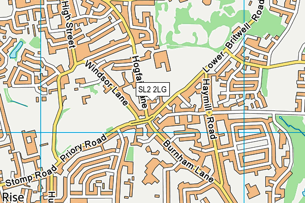 SL2 2LG map - OS VectorMap District (Ordnance Survey)