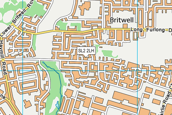 SL2 2LH map - OS VectorMap District (Ordnance Survey)