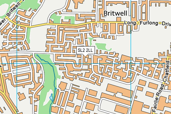 SL2 2LL map - OS VectorMap District (Ordnance Survey)