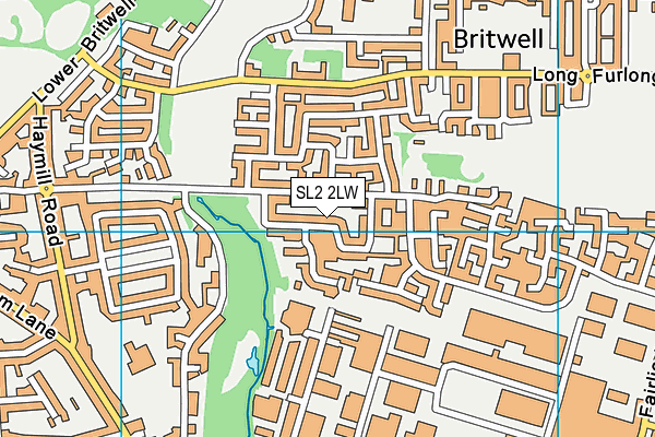 SL2 2LW map - OS VectorMap District (Ordnance Survey)