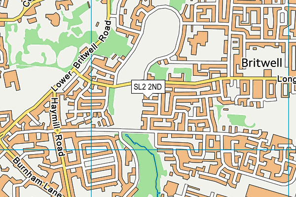 SL2 2ND map - OS VectorMap District (Ordnance Survey)