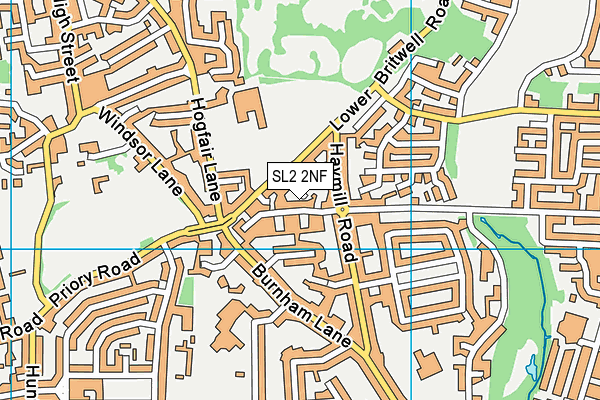 SL2 2NF map - OS VectorMap District (Ordnance Survey)