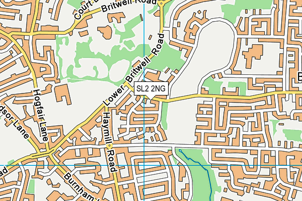 SL2 2NG map - OS VectorMap District (Ordnance Survey)