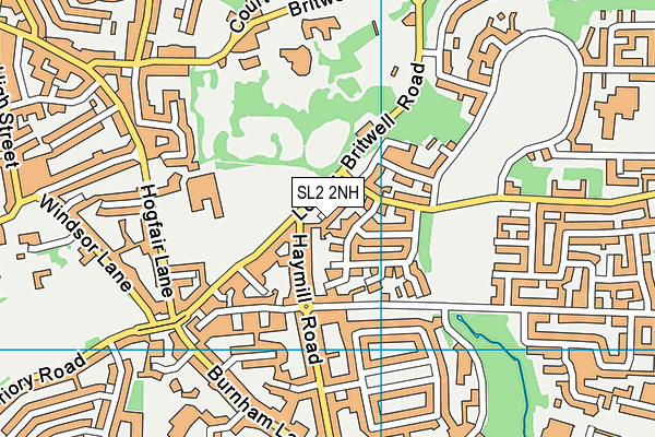 SL2 2NH map - OS VectorMap District (Ordnance Survey)