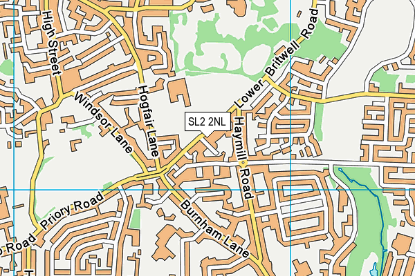 SL2 2NL map - OS VectorMap District (Ordnance Survey)