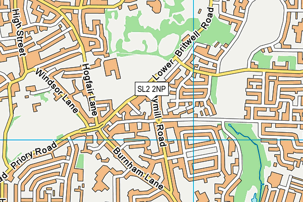 SL2 2NP map - OS VectorMap District (Ordnance Survey)