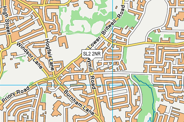 SL2 2NR map - OS VectorMap District (Ordnance Survey)