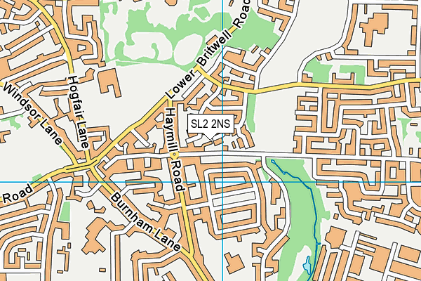SL2 2NS map - OS VectorMap District (Ordnance Survey)