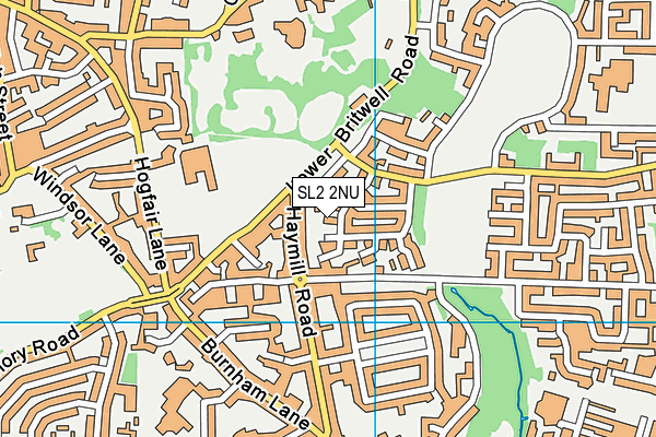 SL2 2NU map - OS VectorMap District (Ordnance Survey)