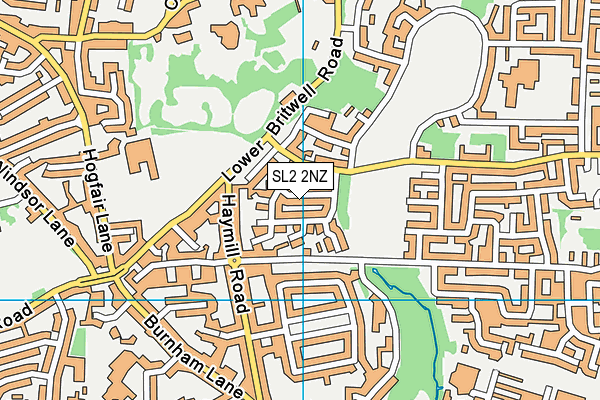 SL2 2NZ map - OS VectorMap District (Ordnance Survey)
