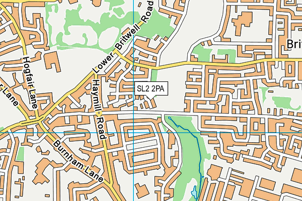 SL2 2PA map - OS VectorMap District (Ordnance Survey)