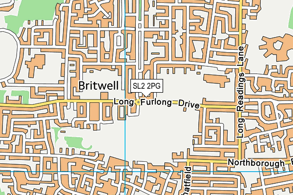 SL2 2PG map - OS VectorMap District (Ordnance Survey)