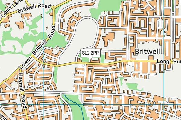 SL2 2PP map - OS VectorMap District (Ordnance Survey)