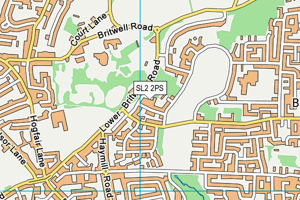 SL2 2PS map - OS VectorMap District (Ordnance Survey)
