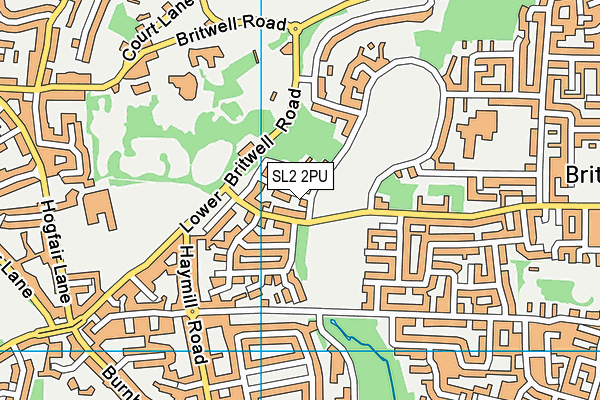SL2 2PU map - OS VectorMap District (Ordnance Survey)