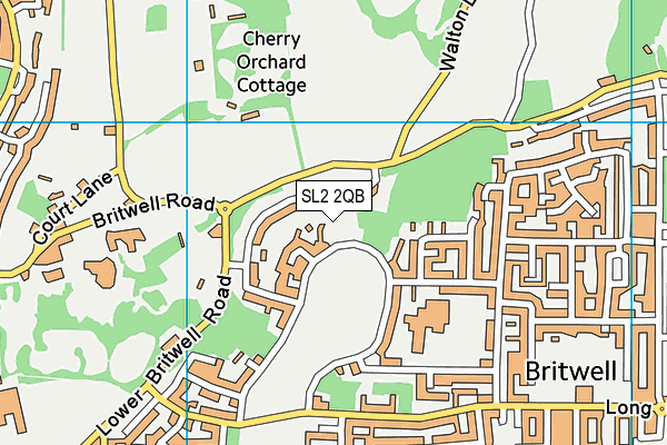 SL2 2QB map - OS VectorMap District (Ordnance Survey)