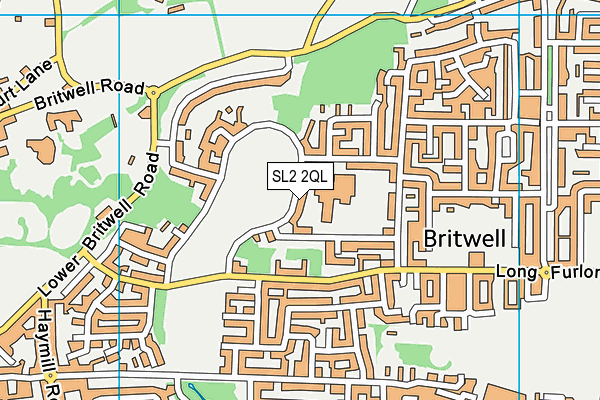 SL2 2QL map - OS VectorMap District (Ordnance Survey)