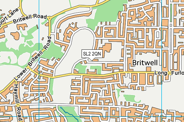 SL2 2QN map - OS VectorMap District (Ordnance Survey)