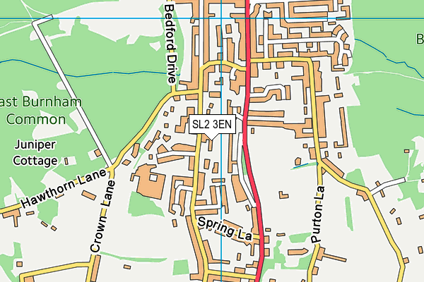 SL2 3EN map - OS VectorMap District (Ordnance Survey)