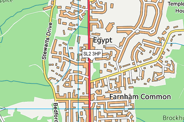 SL2 3HP map - OS VectorMap District (Ordnance Survey)