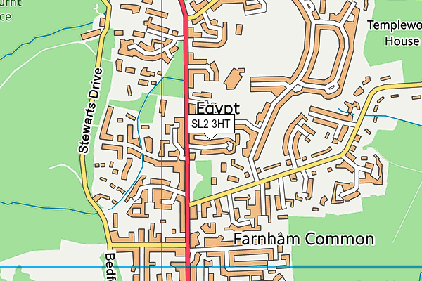 SL2 3HT map - OS VectorMap District (Ordnance Survey)