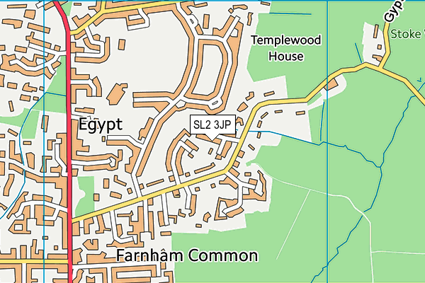 SL2 3JP map - OS VectorMap District (Ordnance Survey)