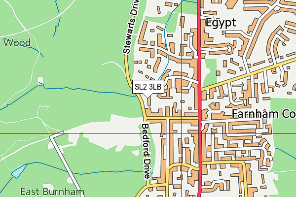 SL2 3LB map - OS VectorMap District (Ordnance Survey)