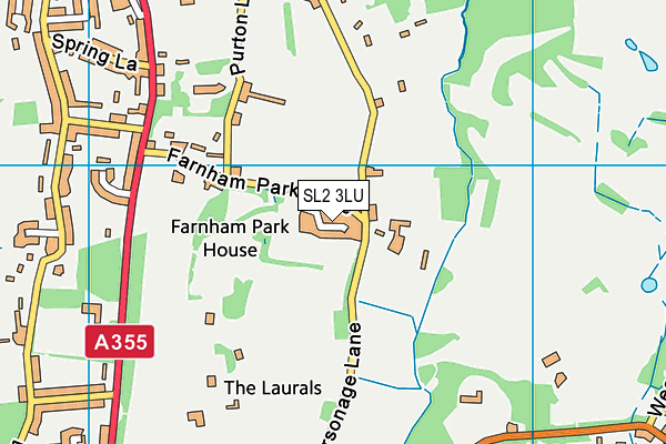SL2 3LU map - OS VectorMap District (Ordnance Survey)
