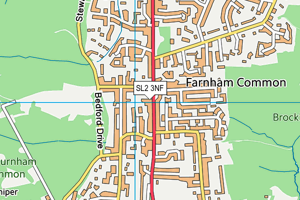 SL2 3NF map - OS VectorMap District (Ordnance Survey)