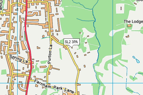 SL2 3PA map - OS VectorMap District (Ordnance Survey)