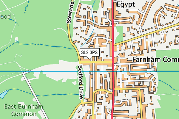 SL2 3PS map - OS VectorMap District (Ordnance Survey)
