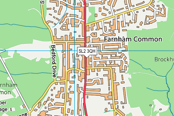SL2 3QH map - OS VectorMap District (Ordnance Survey)