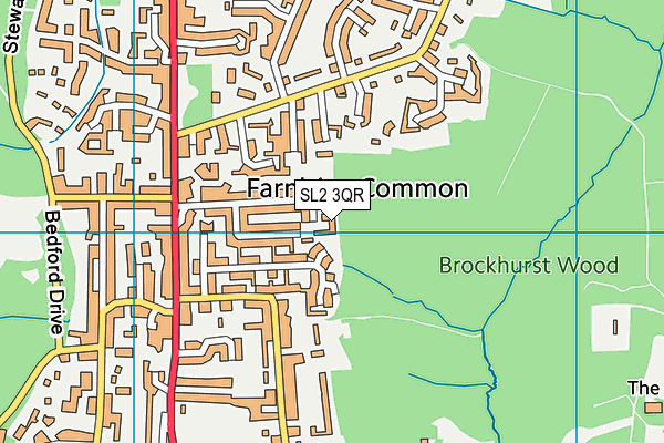 SL2 3QR map - OS VectorMap District (Ordnance Survey)