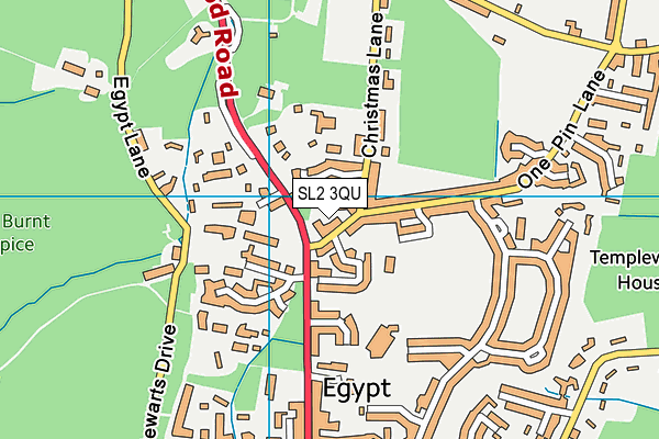 SL2 3QU map - OS VectorMap District (Ordnance Survey)