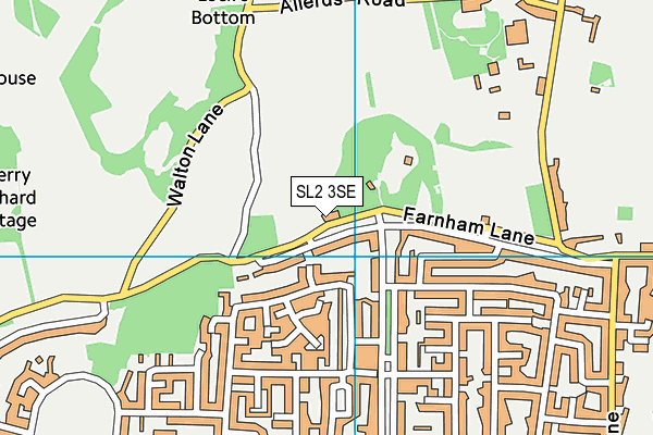 SL2 3SE map - OS VectorMap District (Ordnance Survey)