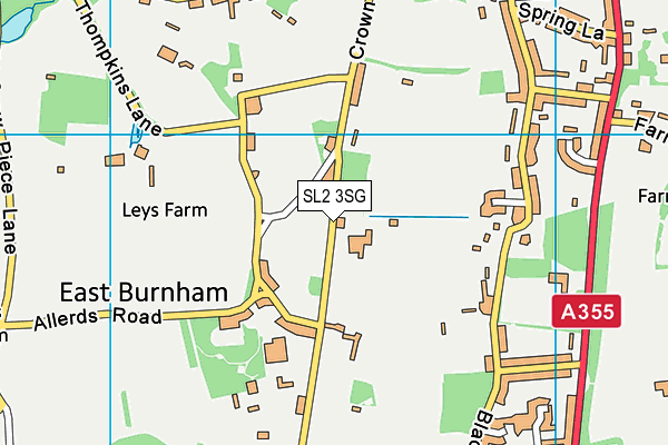 SL2 3SG map - OS VectorMap District (Ordnance Survey)
