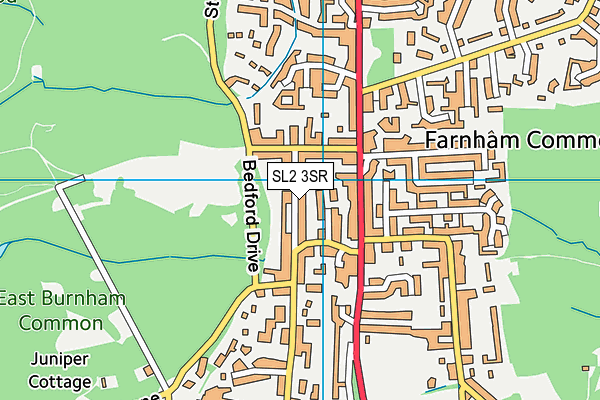 SL2 3SR map - OS VectorMap District (Ordnance Survey)