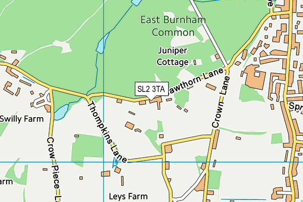 SL2 3TA map - OS VectorMap District (Ordnance Survey)